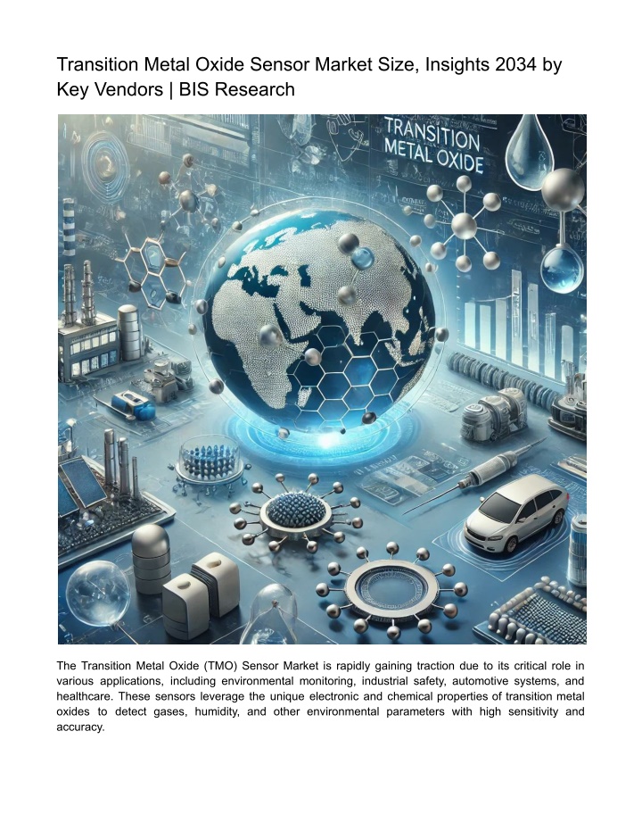transition metal oxide sensor market size