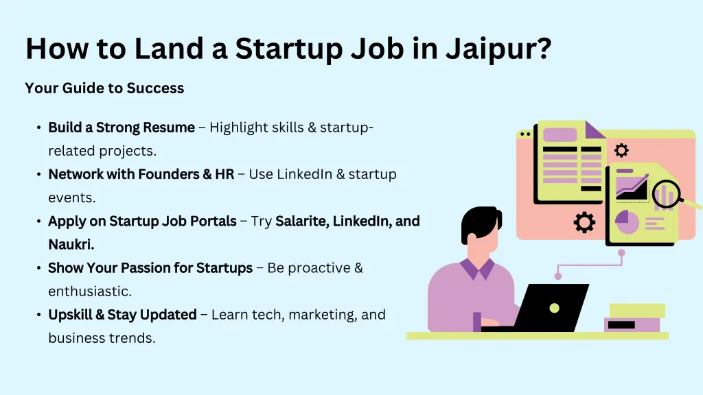 how to land a startup job in jaipur