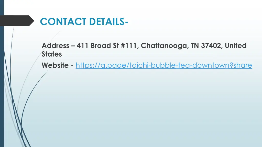 contact details