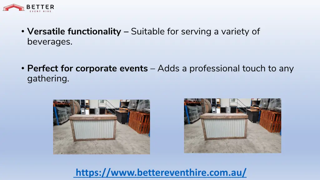 versatile functionality suitable for serving