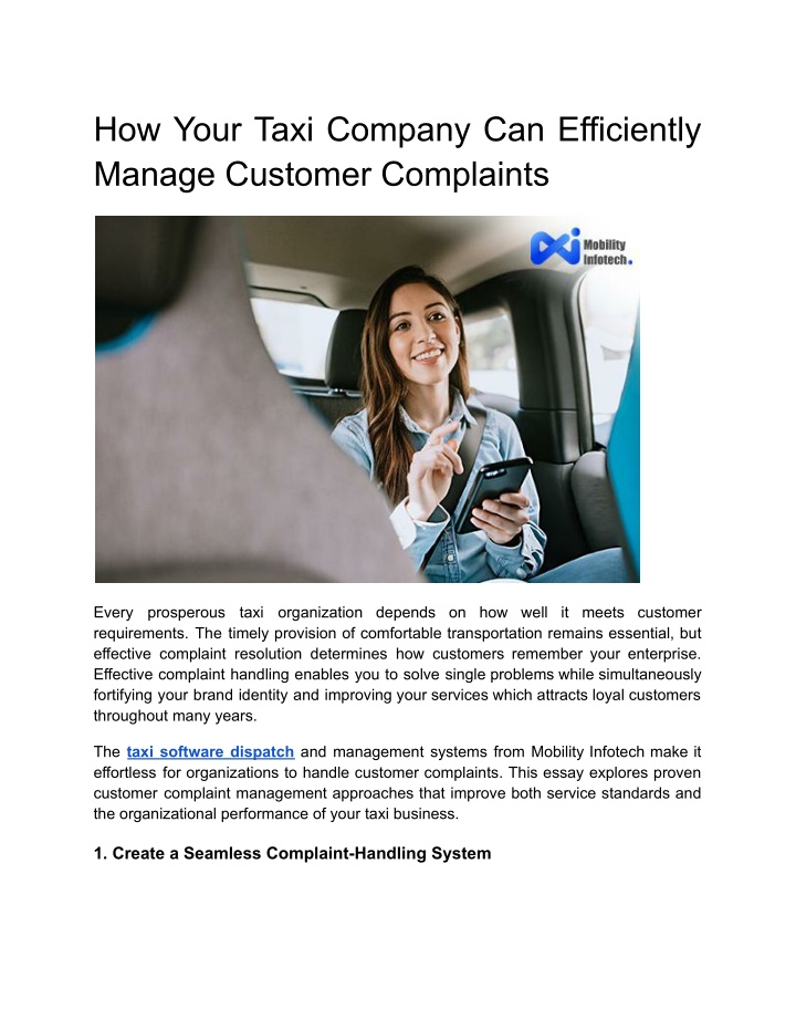 how your taxi company can efficiently manage