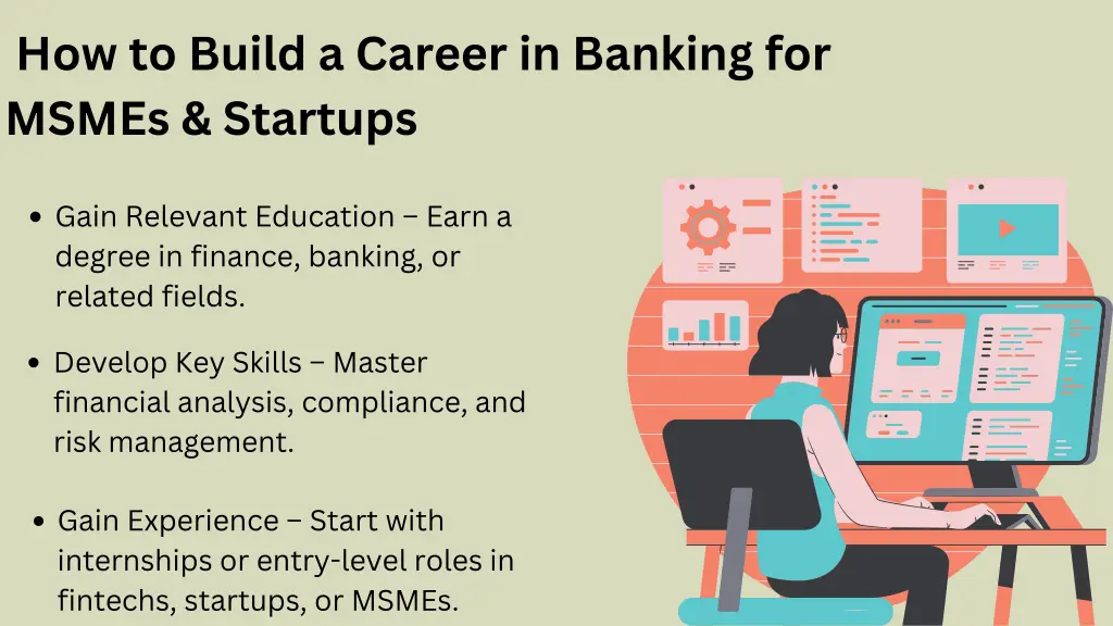 how to build a career in banking for msmes