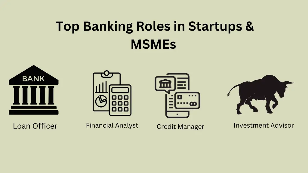 top banking roles in startups msmes