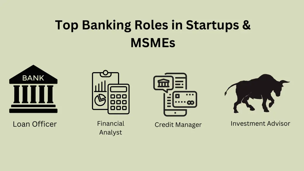 top banking roles in startups msmes