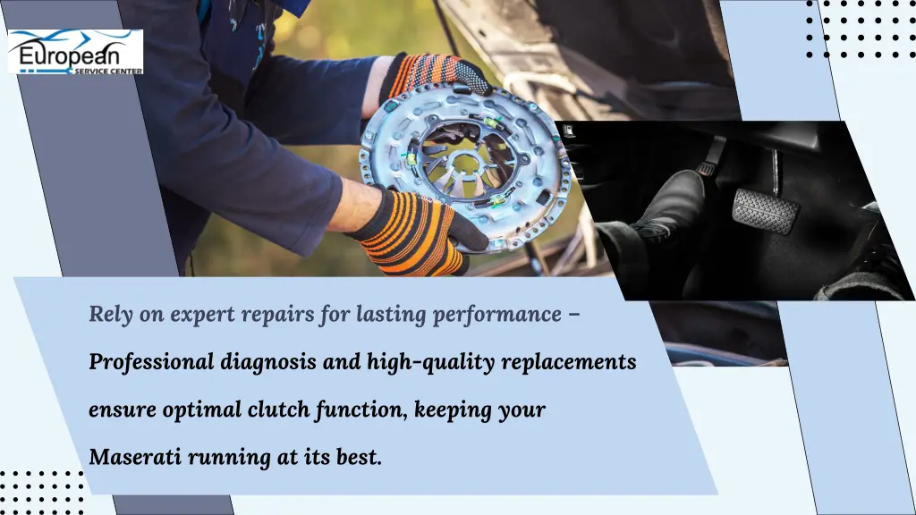 rely on expert repairs for lasting performance