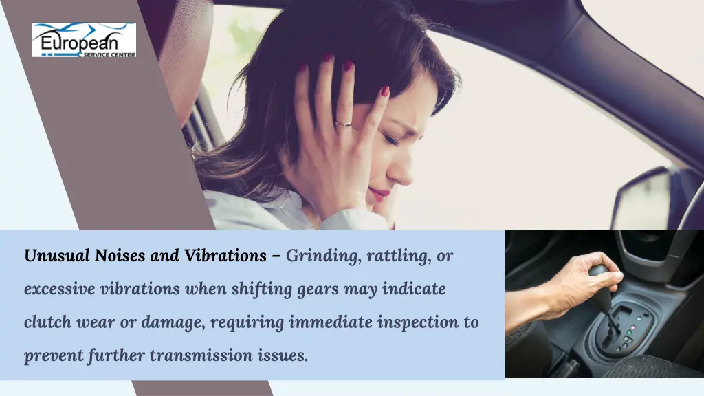 unusual noises and vibrations grinding rattling or
