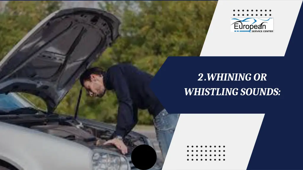 2 whining or whistling sounds