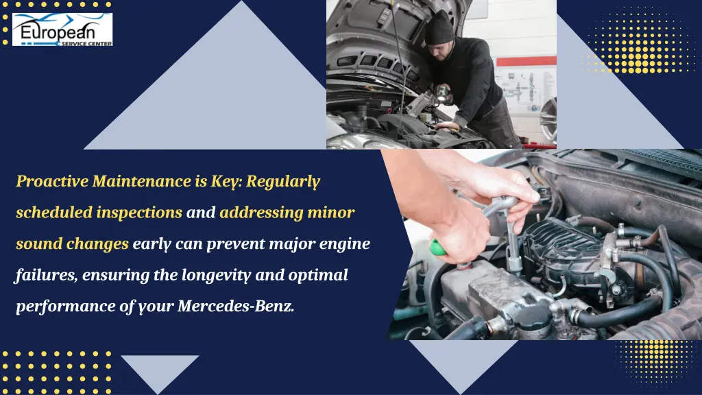 proactive maintenance is key regularly
