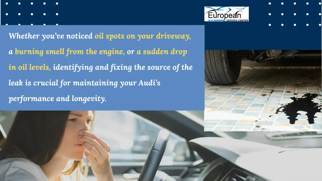 whether you ve noticed oil spots on your driveway
