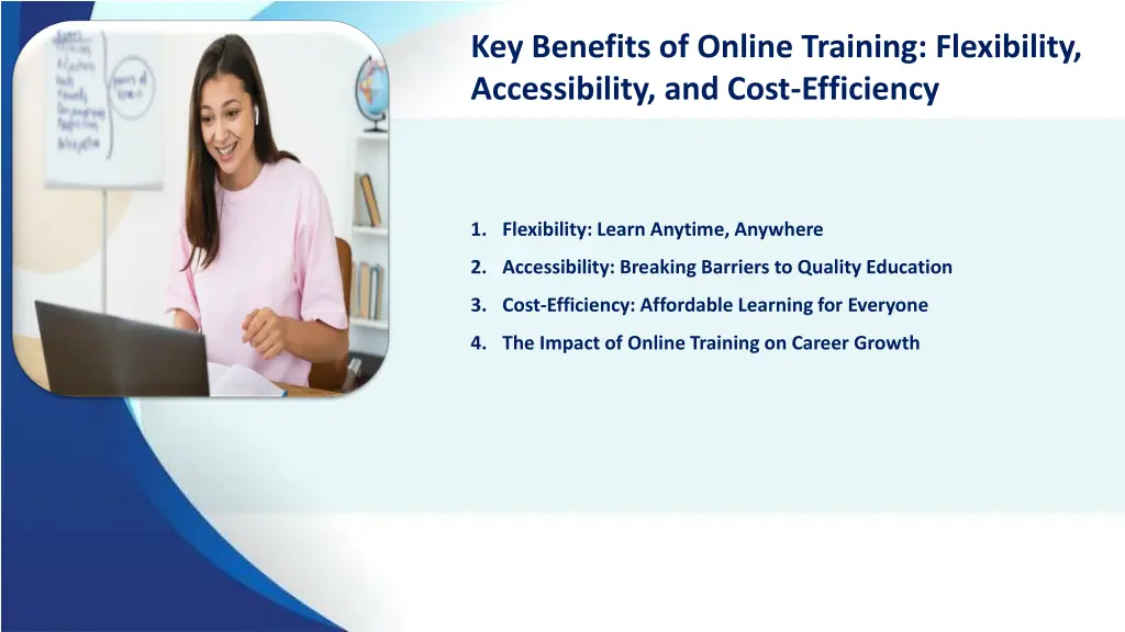 key benefits of online training flexibility