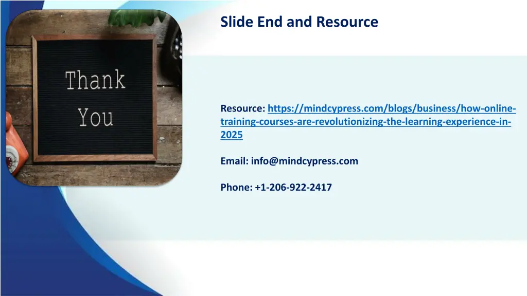 slide end and resource