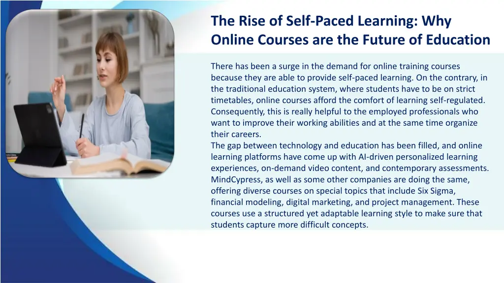 the rise of self paced learning why online