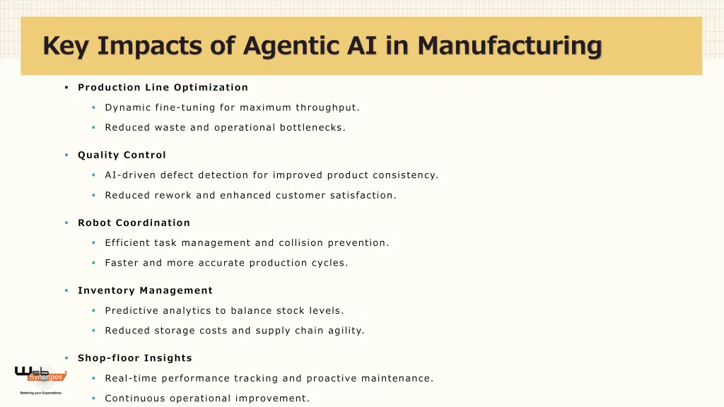 key impacts of agentic ai in manufacturing