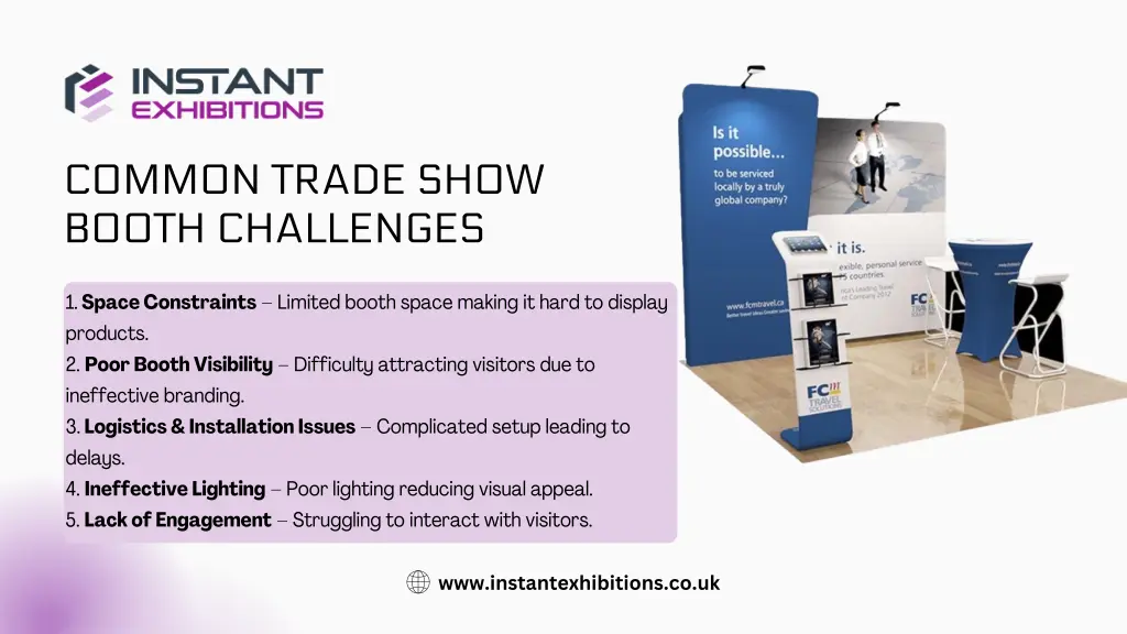 common trade show booth challenges