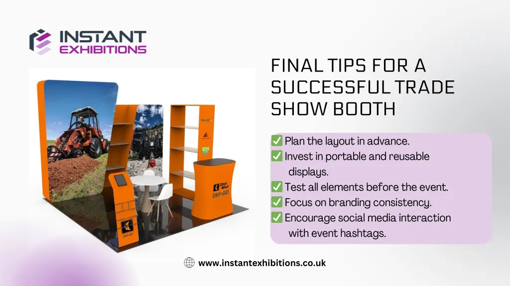 final tips for a successful trade show booth