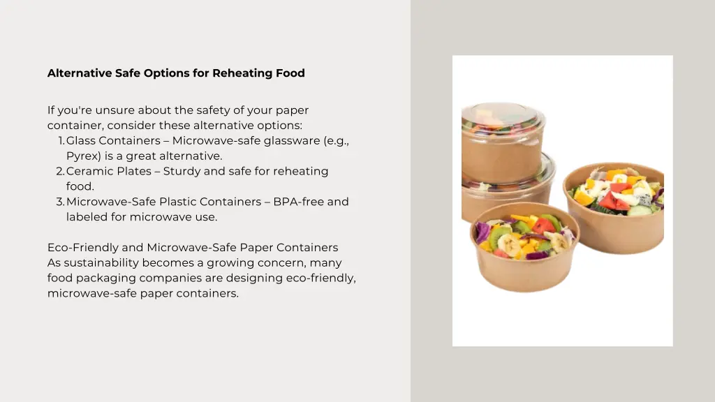 alternative safe options for reheating food