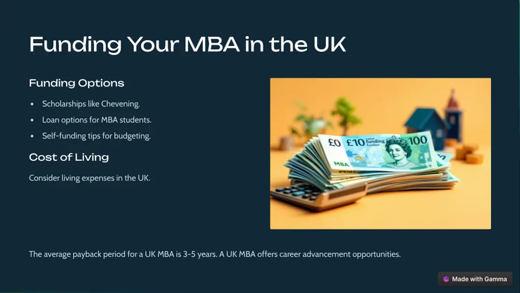 funding your mba in the uk