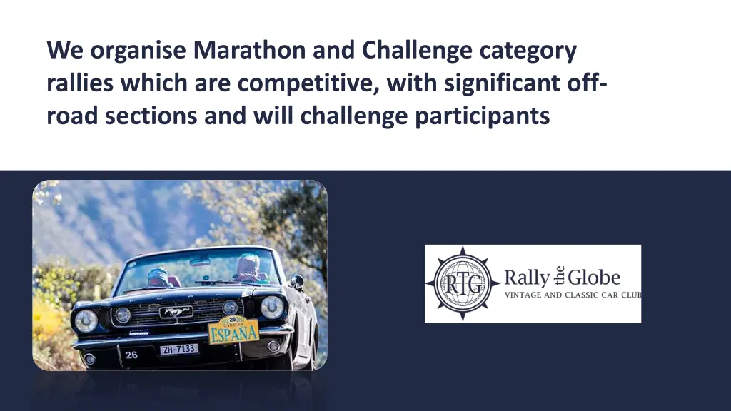 we organise marathon and challenge category