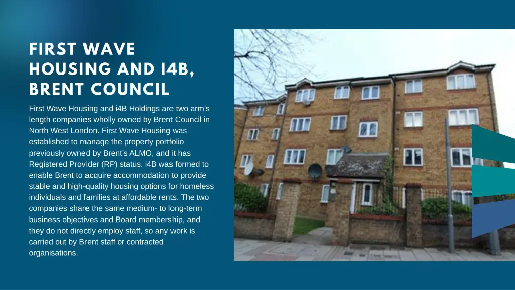 first wave housing and i4b brent council