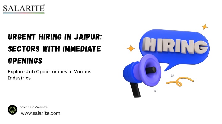 urgent hiring in jaipur sectors with immediate
