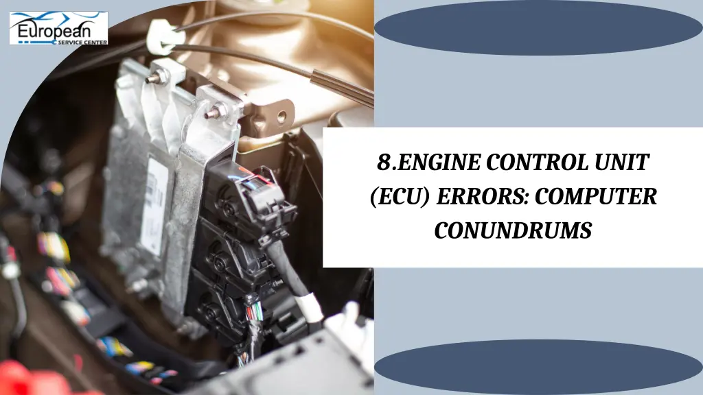 8 engine control unit ecu errors computer