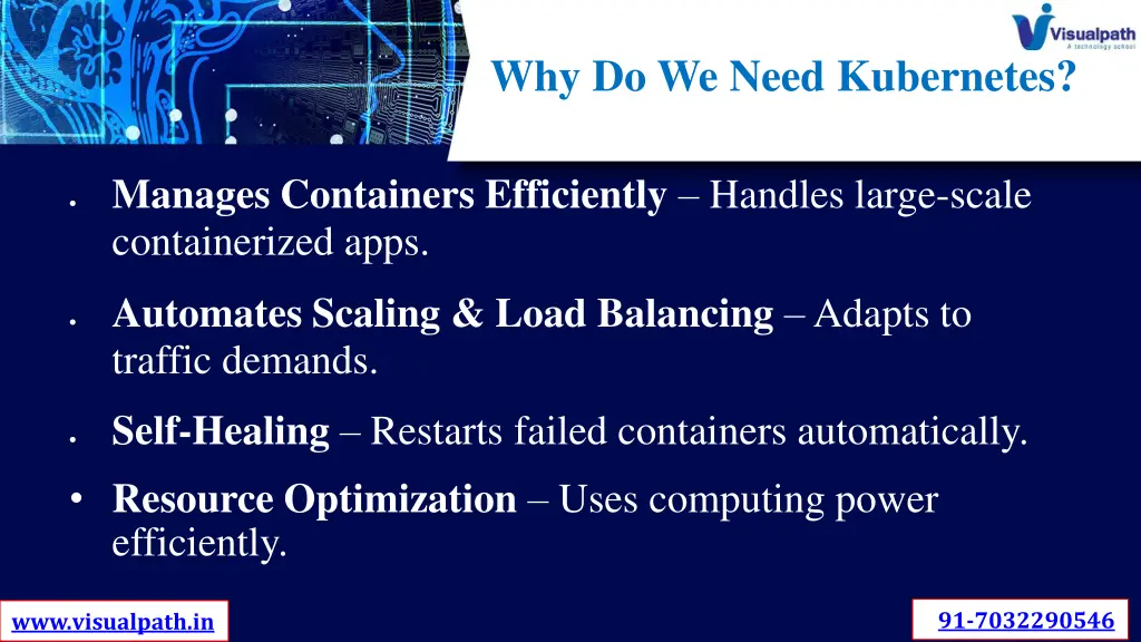 why do we need kubernetes