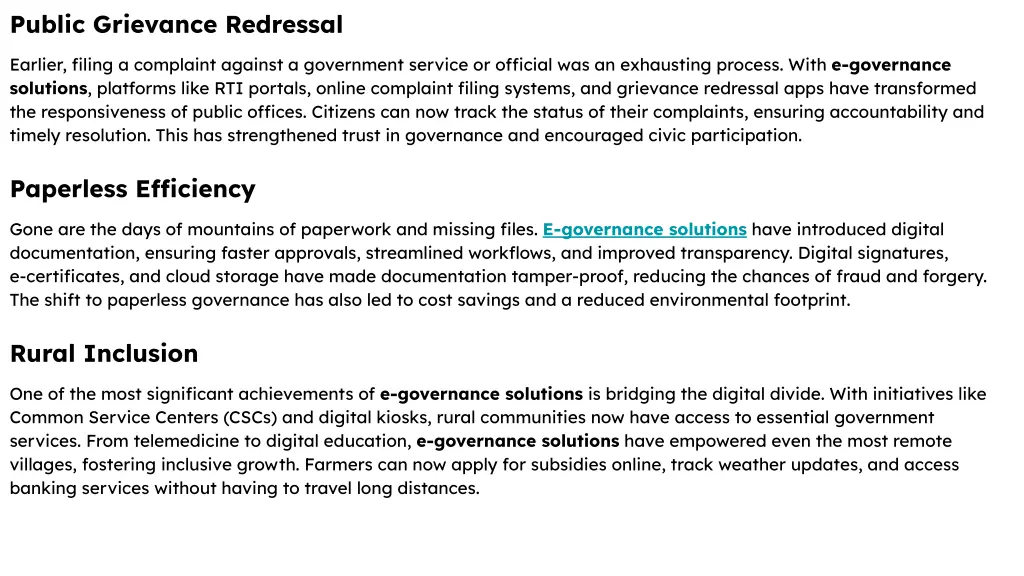 public grievance redressal