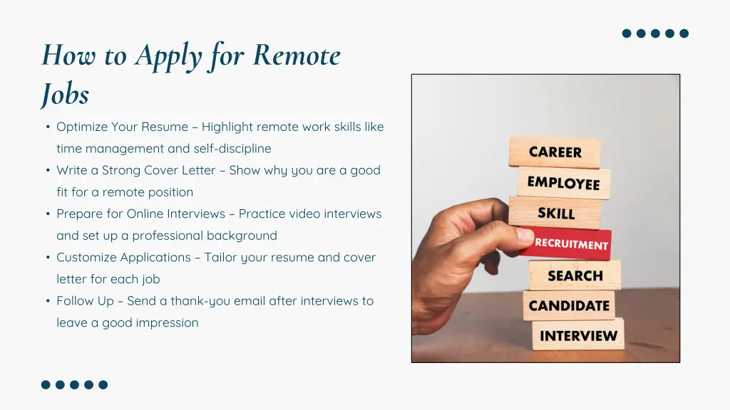 how to apply for remote jobs optimize your resume
