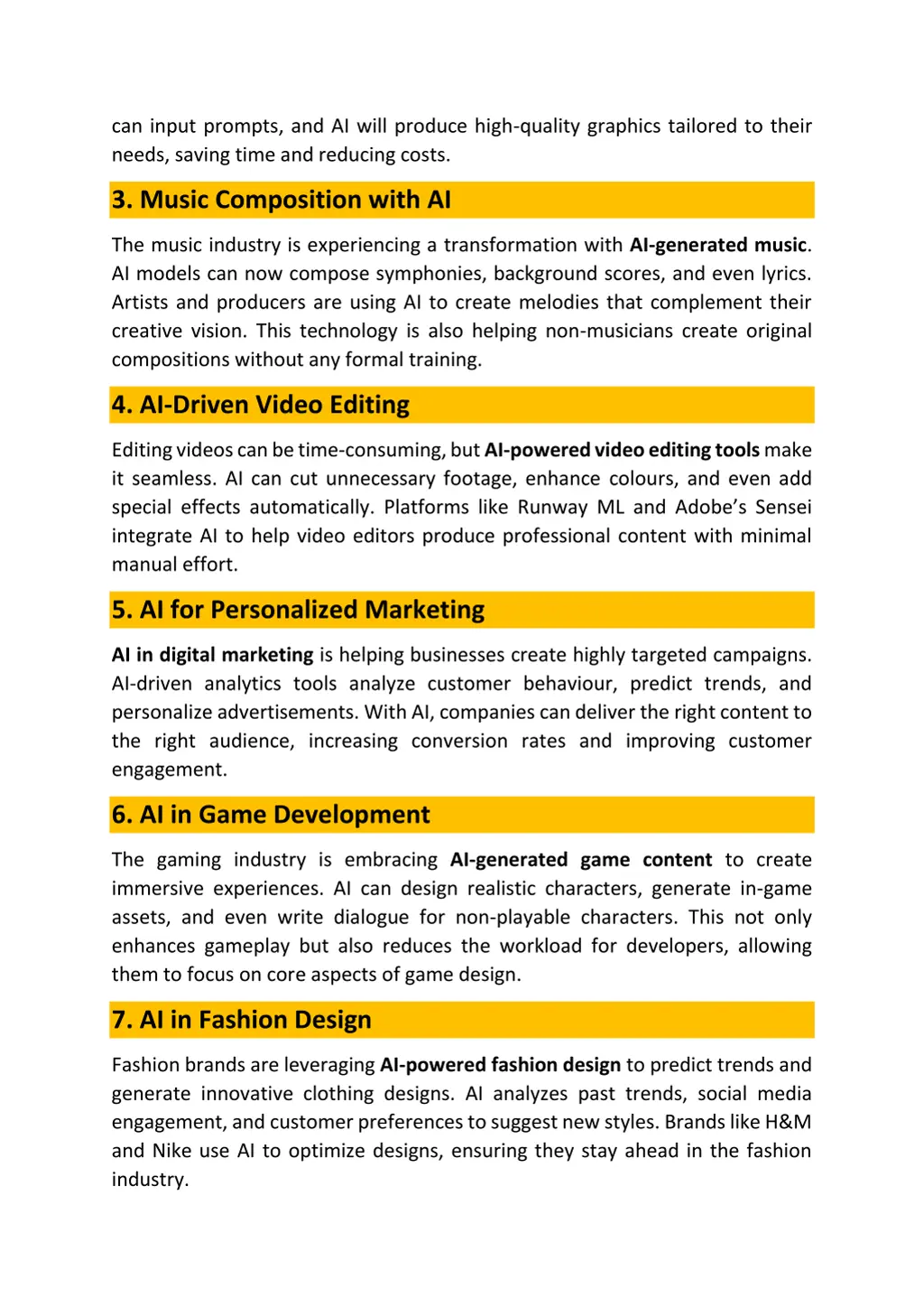 can input prompts and ai will produce high