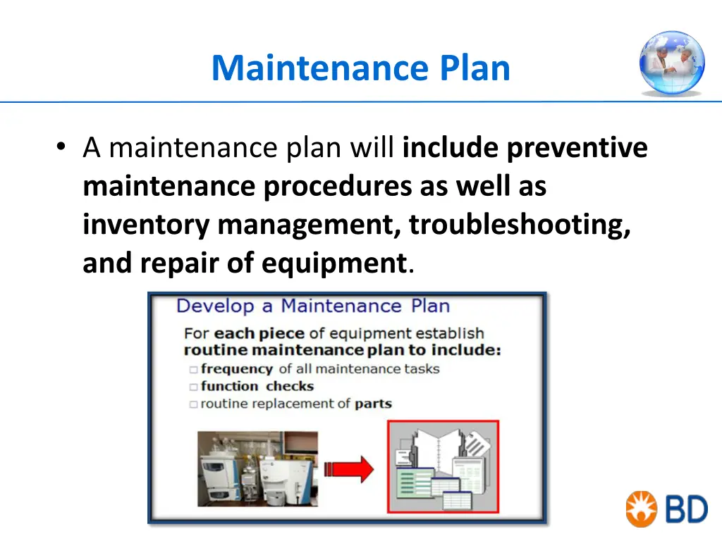 maintenance plan