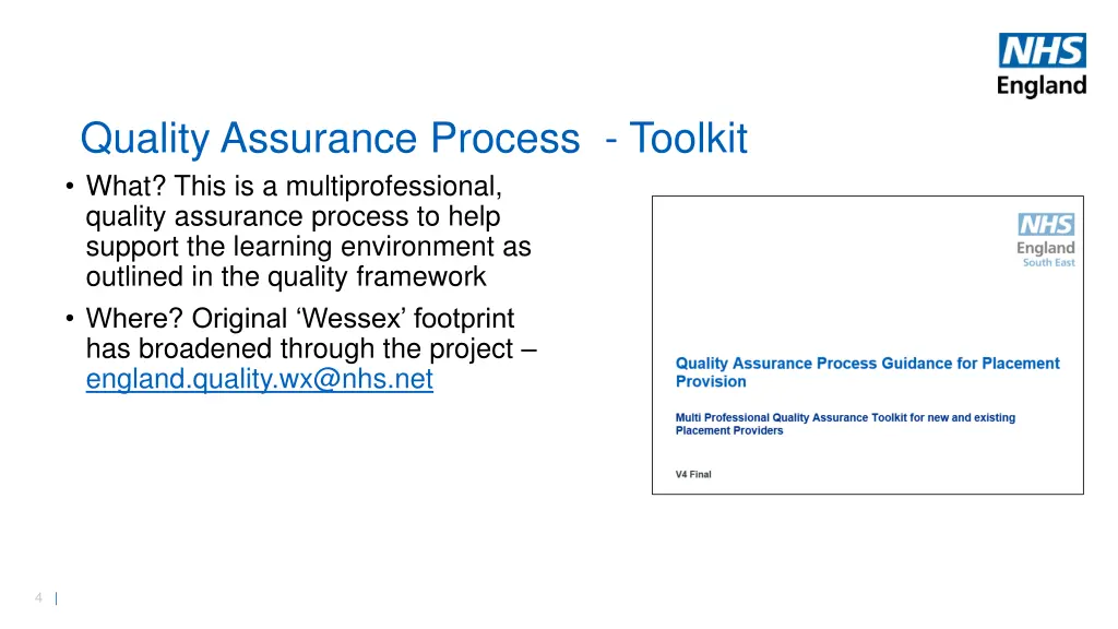 quality assurance process toolkit what this