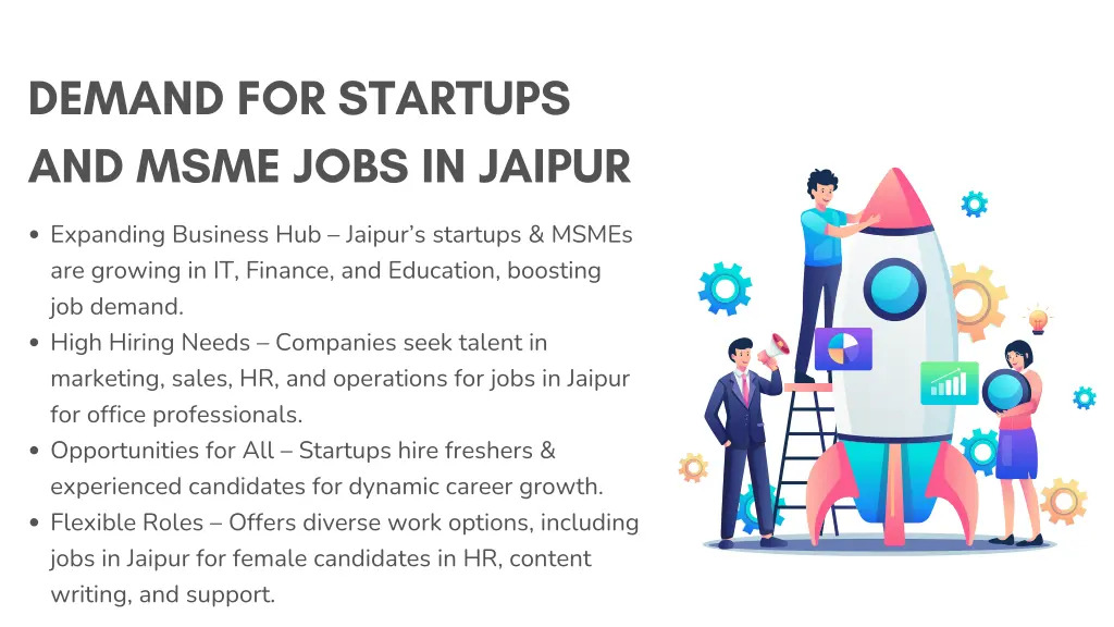 demand for startups and msme jobs in jaipur
