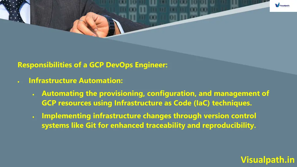 responsibilities of a gcp devops engineer