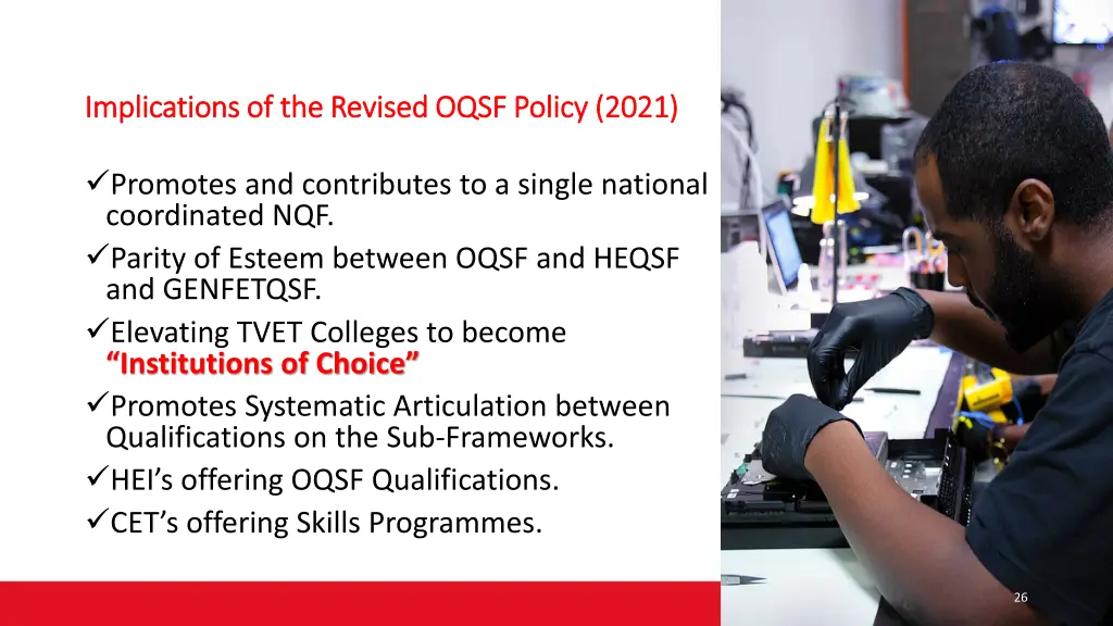 implications of the revised oqsf policy 2021