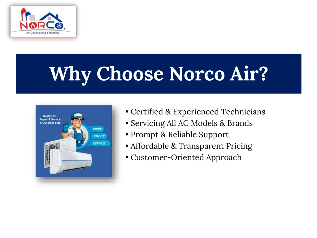 why choose norco air