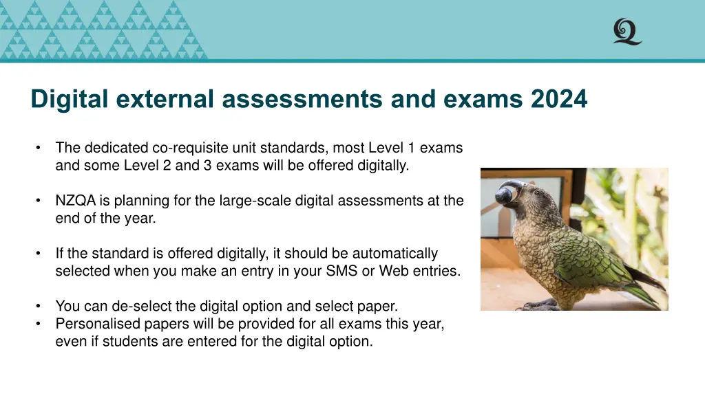 digital external assessments and exams 2024