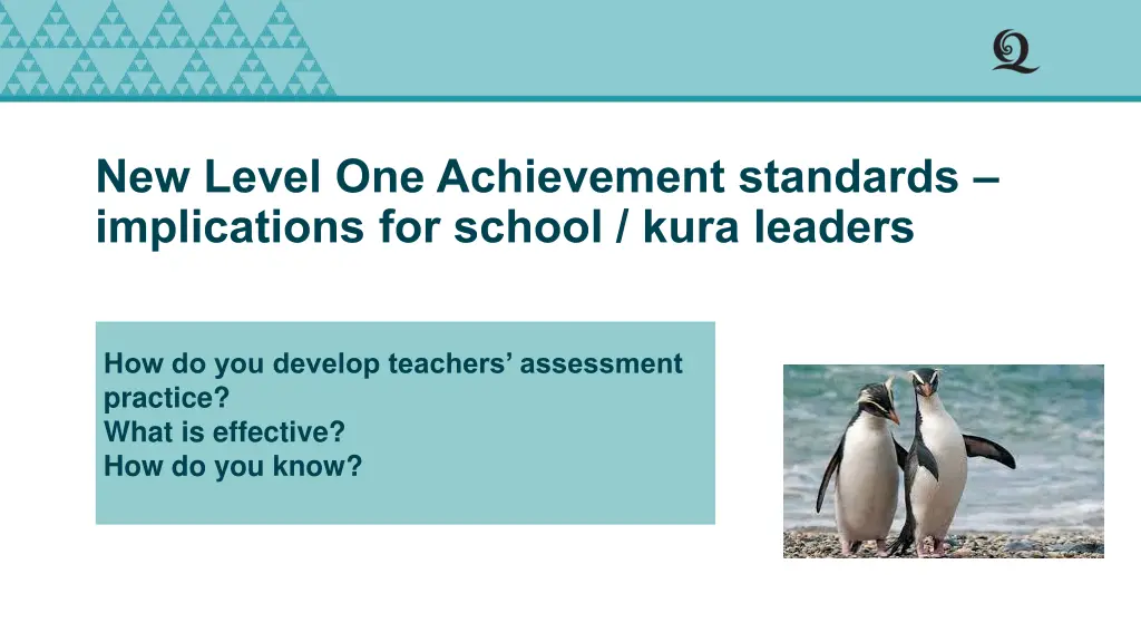 new level one achievement standards implications 2