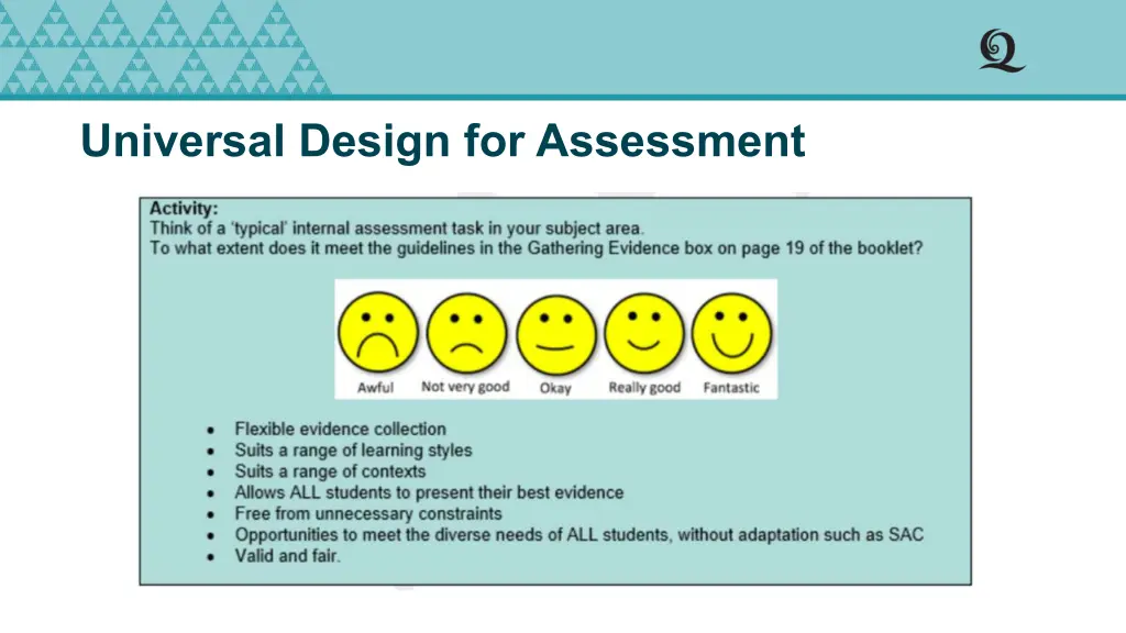 universal design for assessment