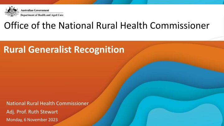 office of the national rural health commissioner