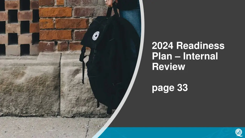 2024 readiness plan internal review