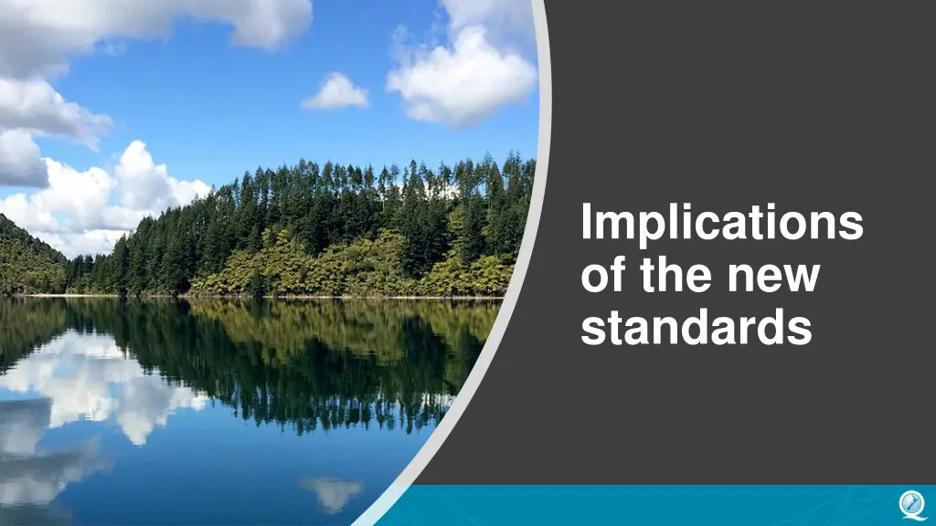 implications of the new standards