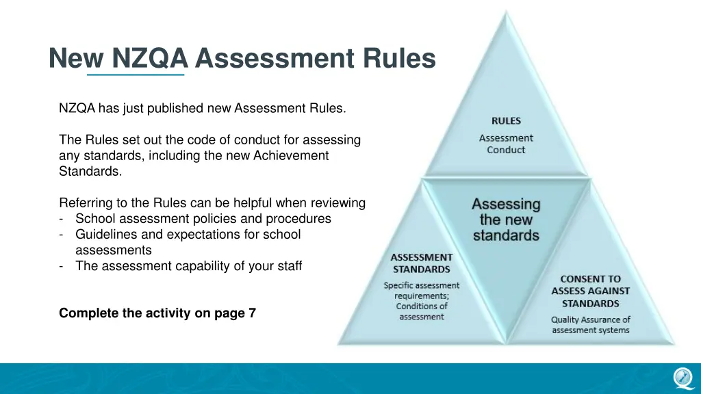 new nzqa assessment rules