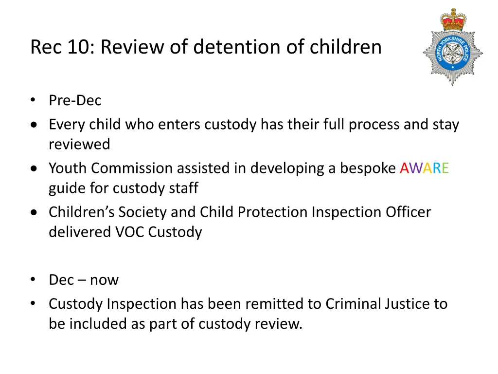 rec 10 review of detention of children