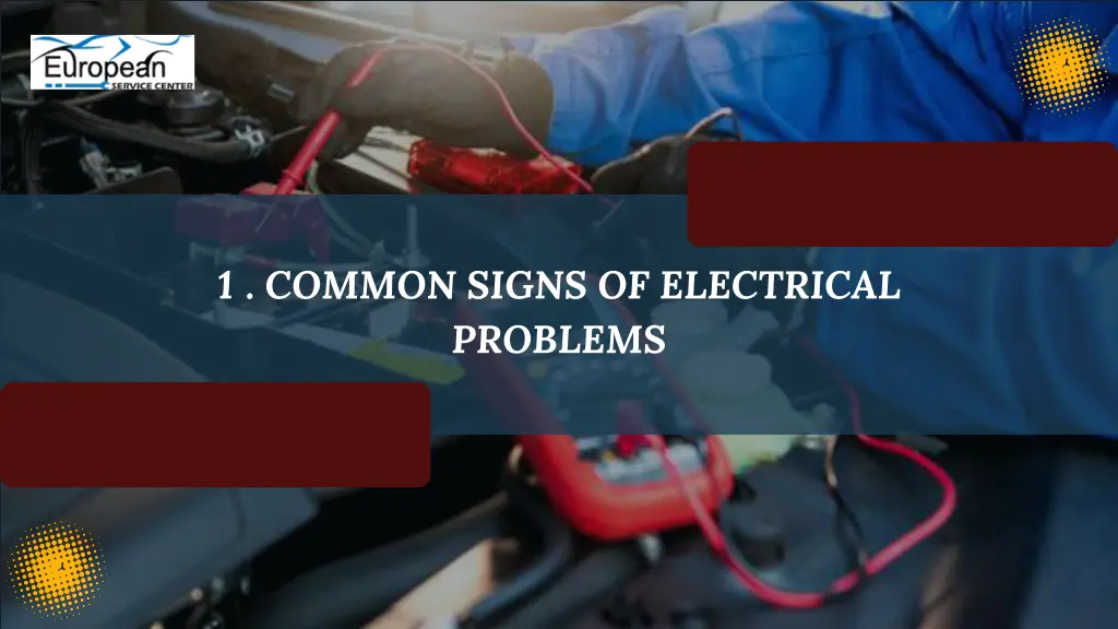 1 common signs of electrical problems