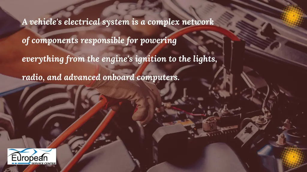 a vehicle s electrical system is a complex network