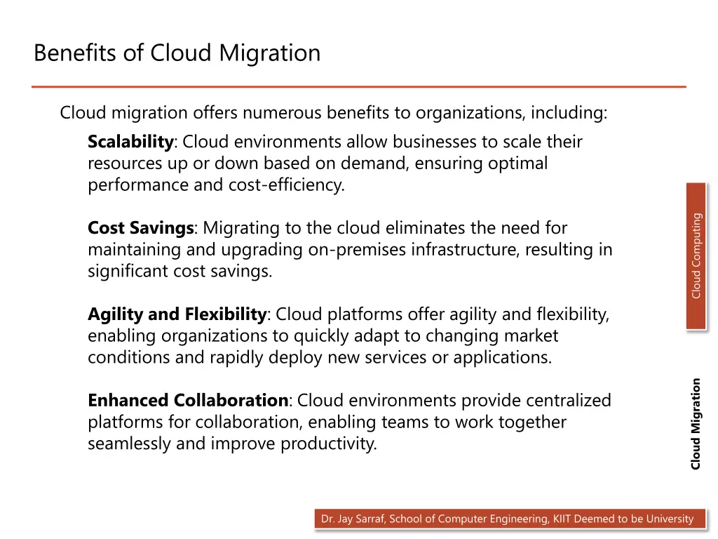 benefits of cloud migration