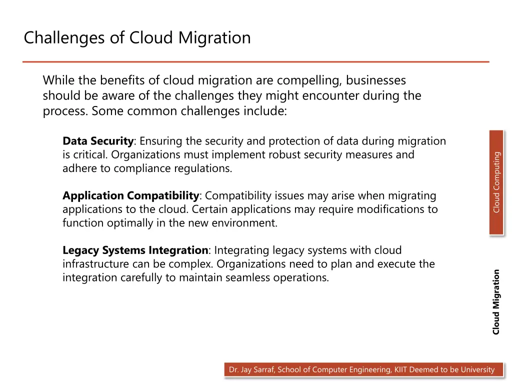 challenges of cloud migration