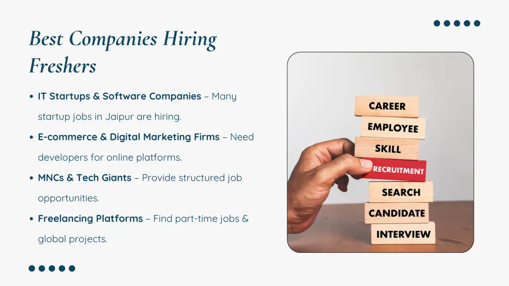 best companies hiring freshers