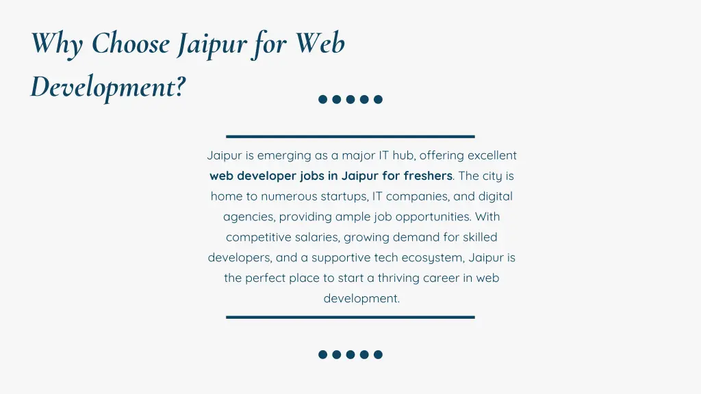 why choose jaipur for web development