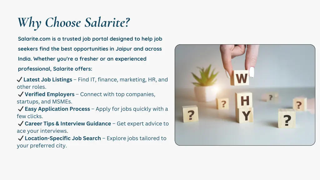 why choose salarite